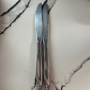 Elegant Silver Stainless Steel Knives